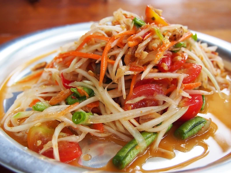 Papaya Salad Best Thai Street Food